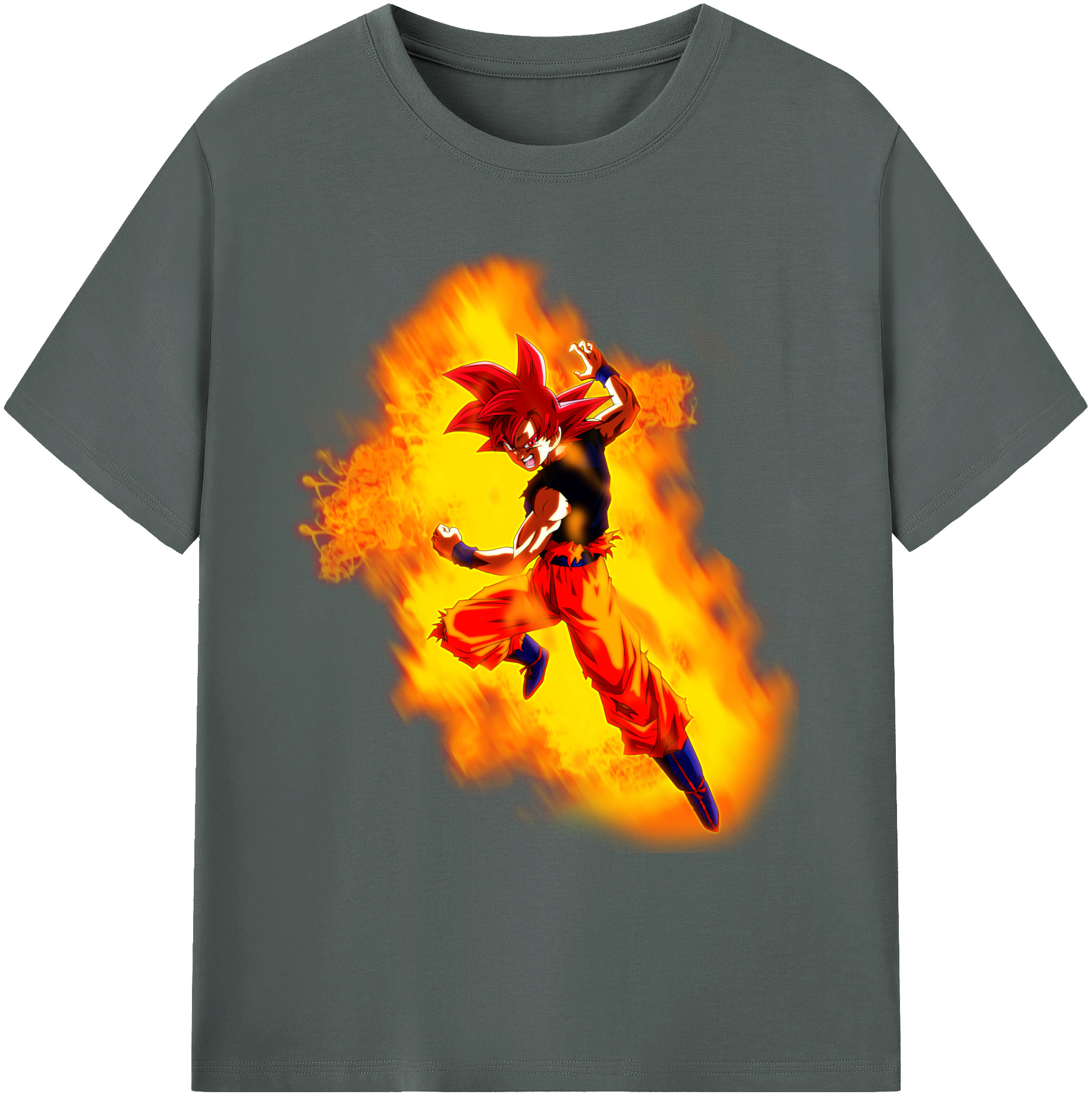 （画像用） ドラゴンボール 孫悟空（そん ごくう）Son Goku カカロット DRAGON BALL Kakarotto 綿100％ メンズ半袖Tシャツ｜肌触りやわらか＆通気性